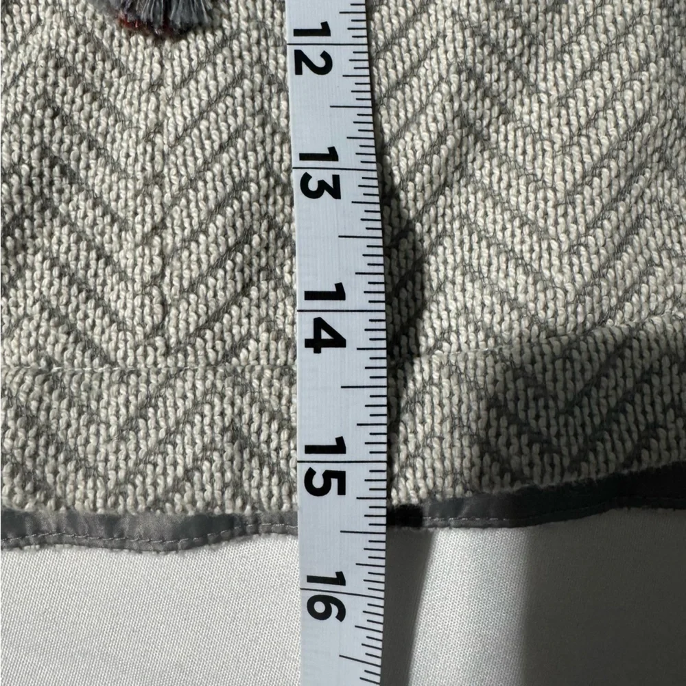 Kenar Cotton Skirt Chevron Pattern Zip Pockets Elastic Waist Size Medium NWT - Picture 10 of 10